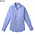 Blue - Edwards Ladies V-Neck Long Sleeve Blouse # 5034-001