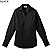 Black - Edwards Ladies V-Neck Long Sleeve Blouse # 5034-010