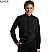 Black - Edwards Ladies Batiste Banded Collar Long Sleeve Shirt # 5392-010
