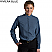Riviera Blue - Edwards Ladies Batiste Banded Collar Long Sleeve Shirt # 5392-406