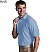 Blue - Edwards Men's Short Sleeve Pique Polo Shirt # 1500-001