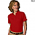 Red - Edwards Women's Short Sleeve Pique Polo Shirt # 5500-012