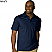 Navy - Edwards Men's Dry Mesh High Performance Polo # 1576-007