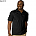 Black - Edwards Men's Dry Mesh High Performance Polo # 1576-010