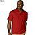 Red - Edwards Men's Dry Mesh High Performance Polo # 1576-012