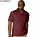 Burgundy - Edwards Men's Dry Mesh High Performance Polo # 1576-013