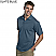 Slate Blue - Edwards Men's Dry Mesh High Performance Polo # 1576-501