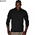 Black - Edwards Men's Soft Touch Blended Pique Long Sleeve Polo # 1515-010