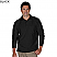 Black - Edwards Men's Soft Touch Blended Pique Long Sleeve Polo With Pocket # 1525-010