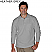 Heather Grey - Edwards Men's Soft Touch Blended Pique Long Sleeve Polo With Pocket # 1525-056