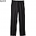 Black - Edwards Men's Flat Front Polyester Pant # 2290-010