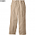 Khaki - Edwards Ladies' Business Casual Flat Front Chino Pant # 8519-015