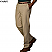 Khaki - Edwards Men's Easy Fit Flat Front Chino Pant # 2578-015