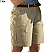 Tan - Edwards Ladies Flat Front Cargo Short # 8473-005