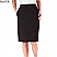 Black - Edwards Polyester Flat Front Straight Skirt # 9799-010
