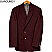 Burgundy - Edwards Men's Classic Single Breasted Blazer # 3500-013