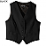 Black - Edwards Ladies V-Neck Economy Vest # 7490-010