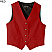Red - Edwards Ladies V-Neck Economy Vest # 7490-012
