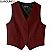Burgundy - Edwards Ladies V-Neck Economy Vest # 7490-013