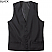 Black - Edwards Men's Firenza V-Neck Vest # 4550-010