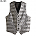 Silver -  Edwards Men's Swirl Brocade Vest # 4391-096