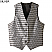 Silver - Edwards Ladies Swirl Brocade V-Neck Vest # 7391-096