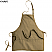 Khaki - Edwards Bib Apron With Pockets # 9002-015