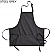 Steel Grey - Edwards Bib Apron With Pockets # 9002-079