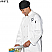 White - Edwards Casual Full Cut Chef Coat # 3300-000