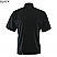 Black - Edwards Unisex Classic Full Cut Short Sleeve Chef Coat # 3306-010