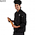 Black - Edwards Unisex Classic Full Cut Long Sleeve Chef Coat # 3302-010