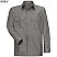 Grey - Red Kap Men's Solid Ripstop Long Sleeve Shirt #SY50GY