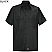 Black - Red Kap Men's Solid Ripstop Short Sleeve Shirt # SY60BK