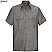 Grey - Red Kap Men's Solid Ripstop Short Sleeve Shirt # SY60GY