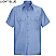 Light Blue - Red Kap Men's Solid Ripstop Short Sleeve Shirt # SY60LB