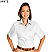 White - Edwards Ladies' Cotton Plus Twill Short Sleeve Shirt # 5740-000
