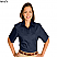Navy - Edwards Ladies' Cotton Plus Twill Short Sleeve Shirt # 5740-007