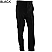 Black - Edwards Men's Security Flat Front Polyester Pant # 2595-010
