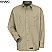 Khaki - Wrangler Workwear Long Sleeve Work Shirt # WS10KH