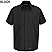 Black - Wrangler Workwear Short Sleeve Work Shirt # WS20BK