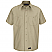 Khaki - Wrangler Workwear Short Sleeve Work Shirt # WS20KH