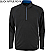 Black w/True Royal - Ash City RADAR Men's North End Half-Zip Performance Long Sleeve Tops # 88187-463