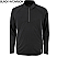 Black w/Carbon - Ash City RADAR Men's North End Half-Zip Performance Long Sleeve Tops # 88187-703