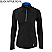 Black w/True Royal - Ash City RADAR Ladies' North End Half-Zip Performance Long Sleeve Tops # 78187-463