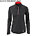 Black w/Classic Red - Ash City RADAR Ladies' North End Half-Zip Performance Long Sleeve Tops # 78187-874