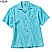 Aqua - Edwards Unisex Jaquard Batiste Short Sleeve Camp Shirt # 1030-124