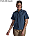 Riviera Blue - Edwards Unisex Batiste Short Sleeve Camp Shirt # 1031-406