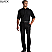 Black - Edwards Men's Natural Stretch Flat Front Easy Fit Microfiber Pants # 2588-010