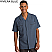 Riviera Blue - Edwards Men's Pinnacle Service Short Sleeve Shirt # 4280-406