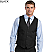 Black - Edwards Men's Synergy Washable Dress Vest # 4525-010